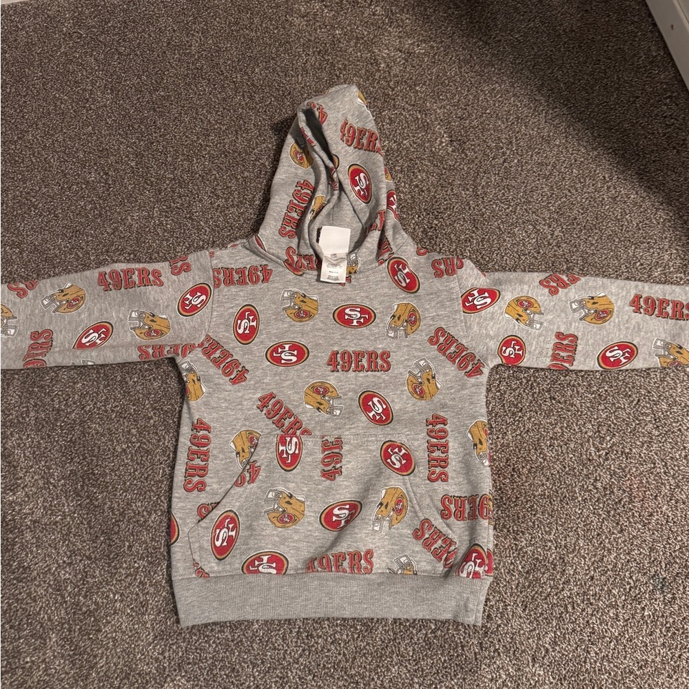Kids 49ers Gray Hoodie